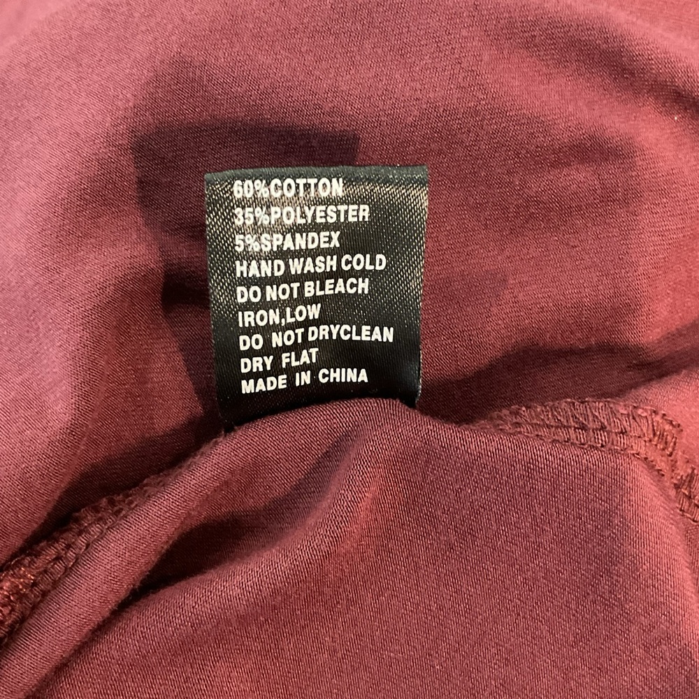 POL Burgundy Lace-Trim Chemise Slip - Picture 11 of 11